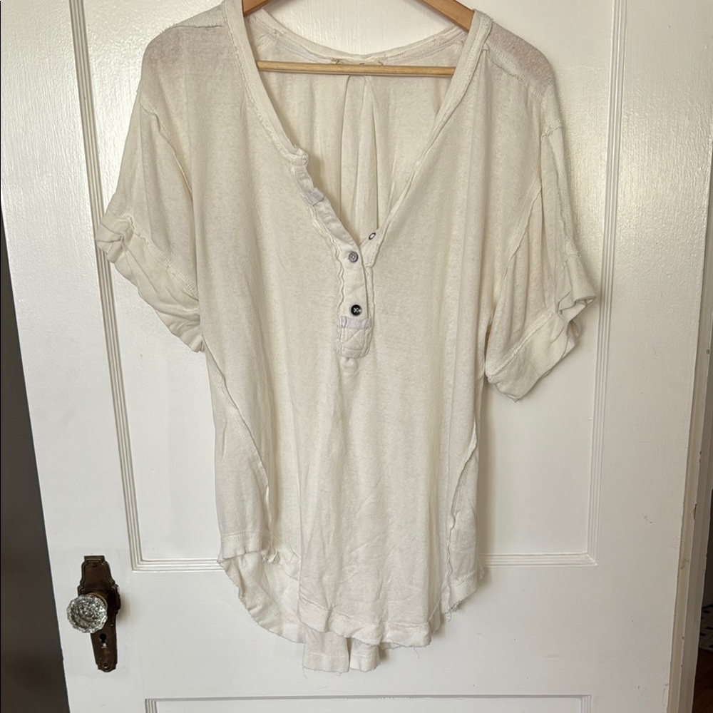 We The Free Women's Cream Henley Tee